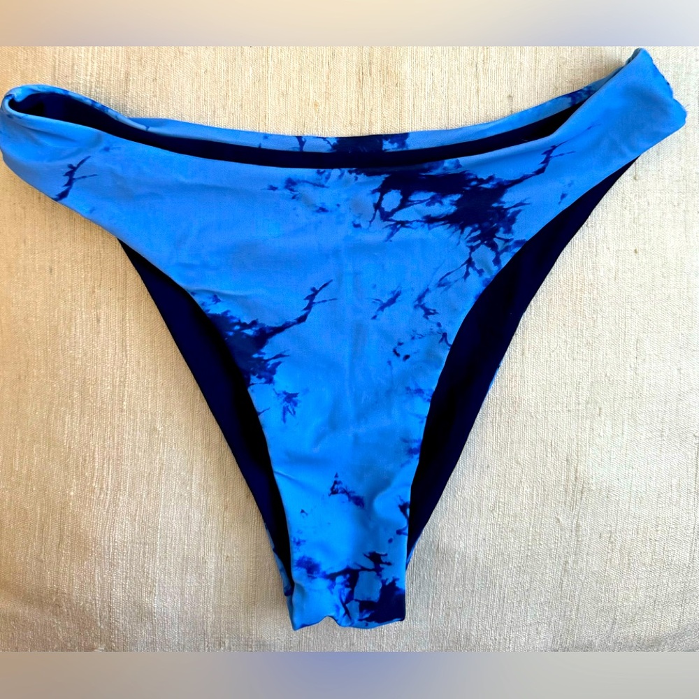 Zaful blue bikini bottom size small